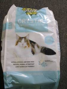 8lb bag of crystal cat litter...