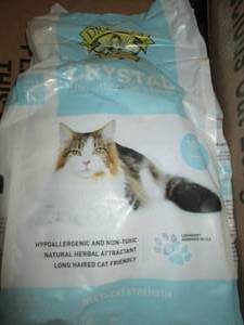 8lb bag of crystal cat litter...