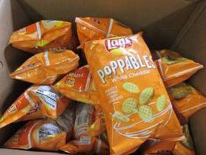 case of 12 lays poppables white che...