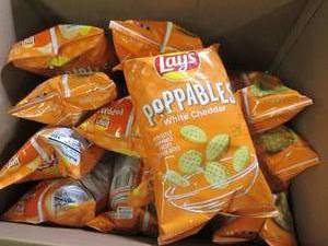case of 12 lays poppables white che...