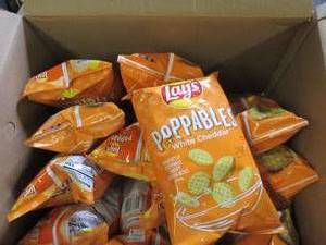 case of 12 lays poppables white che...