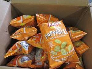 case of 12 lays poppables white che...