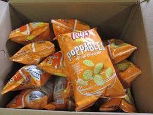 case of 12 lays poppables white che...