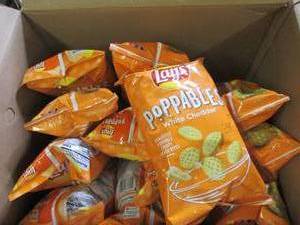 case of 12 lays poppables white che...