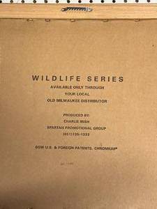 Old Milwaukee Wildlife Series 2 17x19 Inch