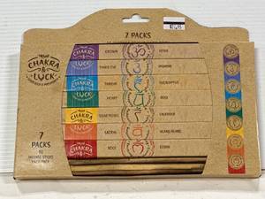 New Chakra & Luck 7 Pack Incense Pack