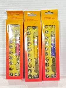 Lot of 4 New (12 different heads each) Laser Pointer Cat Toy