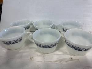 Lot of 6 Vintage Old Town Onion Cups