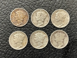 Mercury Silver Dimes