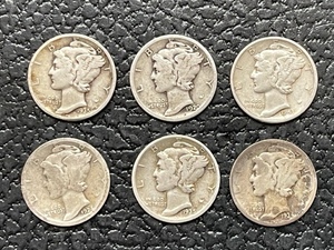 Mercury Silver Dimes