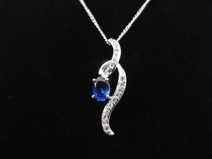 .925 Sterling Silver Oval Cut Zirconia Crystal Pendant Necklace