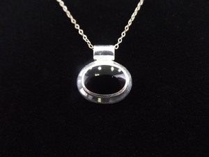 .925 Sterling Silver Inlayed Black Onyx Pendant Necklace