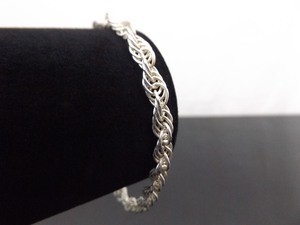 .925 Sterling Silver Lose Chain Charm Bracelet Size 7.5