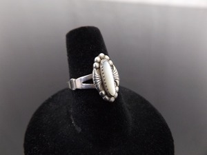 .925 Sterling Silver White Chrysoberyl Cabochon Ring Size 6.75