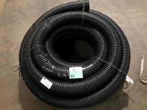 Advanced Drainage Systems 4 in. x 100 ft. Corrugated Pipes Drain Pipe Solid