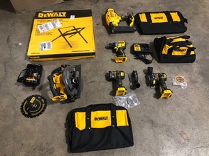 Mix Lot of assorted Dewalt Tools, Stand, Power drills, Saws, customer returns, Review all pictures
