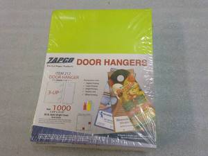 lot 62 image: 1000 Zapco Door Hangers...