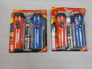 lot 80 image: 2 Sets Ever Ready Flash lights and ...