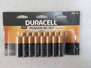lot 83 image: Duracell 16 AA Batteries...