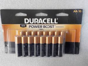 lot 84 image: Duracell 16 AA Batteries...