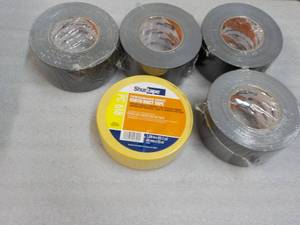 lot 98 image: 5 Rolls Shurtape Duct Tape 1.88 an...
