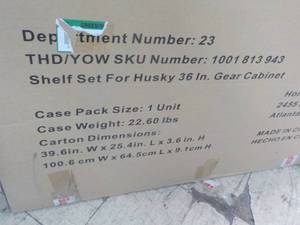 lot 102 image: 2 Metal 36 Shelves for Gear Cabine...