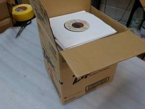 lot 108 image: Box of 45s...