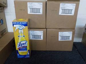 lot 134 image: 4 - 32 ct Boxes Lysol Smart Cleaner...