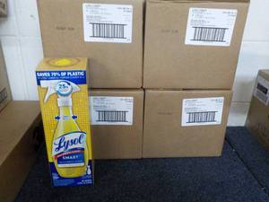 lot 135 image: 4 - 32 ct Boxes Lysol Smart Cleaner...