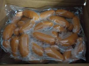 lot 174 image: 11 lb. Bag Frozen Knockwurst...