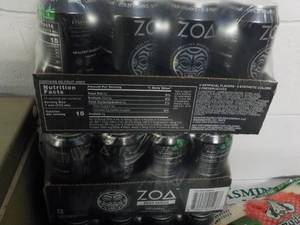 lot 197 image: 2 - 12 Packs ZOA Zero Sugar...