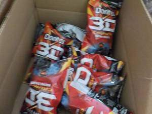 lot 215 image: Case of 8 - 7 14 oz Bags Doritos 3...
