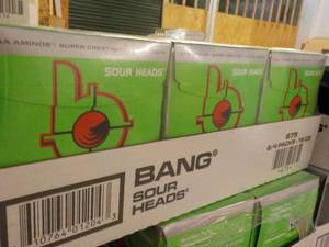 lot 226 image: 6 - 4 packs Bang Sour Heads...