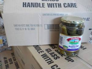lot 254 image: 12 - 24 oz Jars Heifetz Organic Kos...