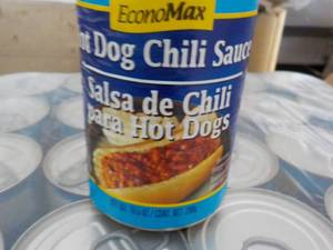 lot 259 image: 24 pack Econo Max Hot Dog Chili Sau...