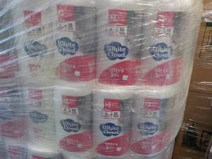 lot 315 image: 48 Rolls White Cloud 3 Ply Toilet P...