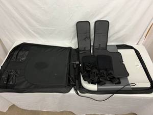 lot 6 image: WOW MSRP $650 Saunders Portable Lumbar Home Traction Device - Stretches Your Low Back Region - Famous Physical Therapists Bob Schrupp & Brad Heineck Recommend This Great Device - See Youtube Wheels Removed