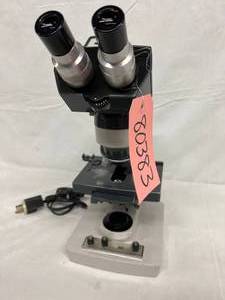 lot 13 image: American Optical AO OneTen Binocular Microscope - 3 High Quality Optics&nbspObjectives WPowered Light Source - Designed For Long Term Heavy Duty Use - Great Working Condition  There is a used one selling online for $1200