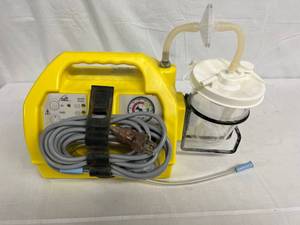 lot 49 image: WOW MSRP $1200 Allied Healthcare L190-GR Portable Aspirator Suction Pump - Like New Condition
