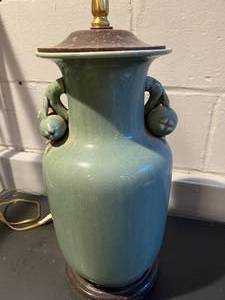 lot 30 image: BlueGreen Lamp Base