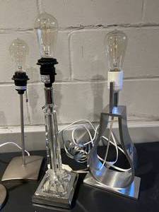 lot 35 image: Lot of 4 Lamp Bases