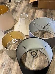 lot 34 image: Lampshade Lot of 7