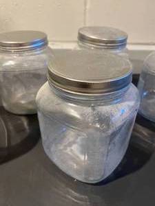 lot 45 image: Vintage 5 Piece Large Jar Set