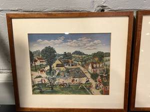 lot 80 image: The Changing Seasons Wood Framed Photo Set