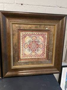 lot 82 image: Set of 2 Framed Italian Tile Prints