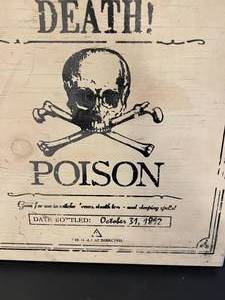 lot 87 image: Poison Wood Print Picture