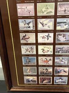 lot 95 image: 65th Anniversary Federal Duck Stamps Framed Print