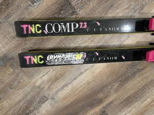 lot 124 image: TNC Comp Titanium Skis with Poles