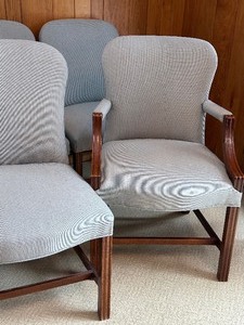 lot 20 image: Set of Six Dining Room Chairs by Baker