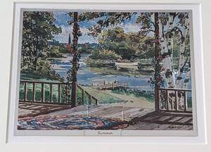 lot 76 image: Framed Four Seasons Silver Foil Prints by Phil Austin